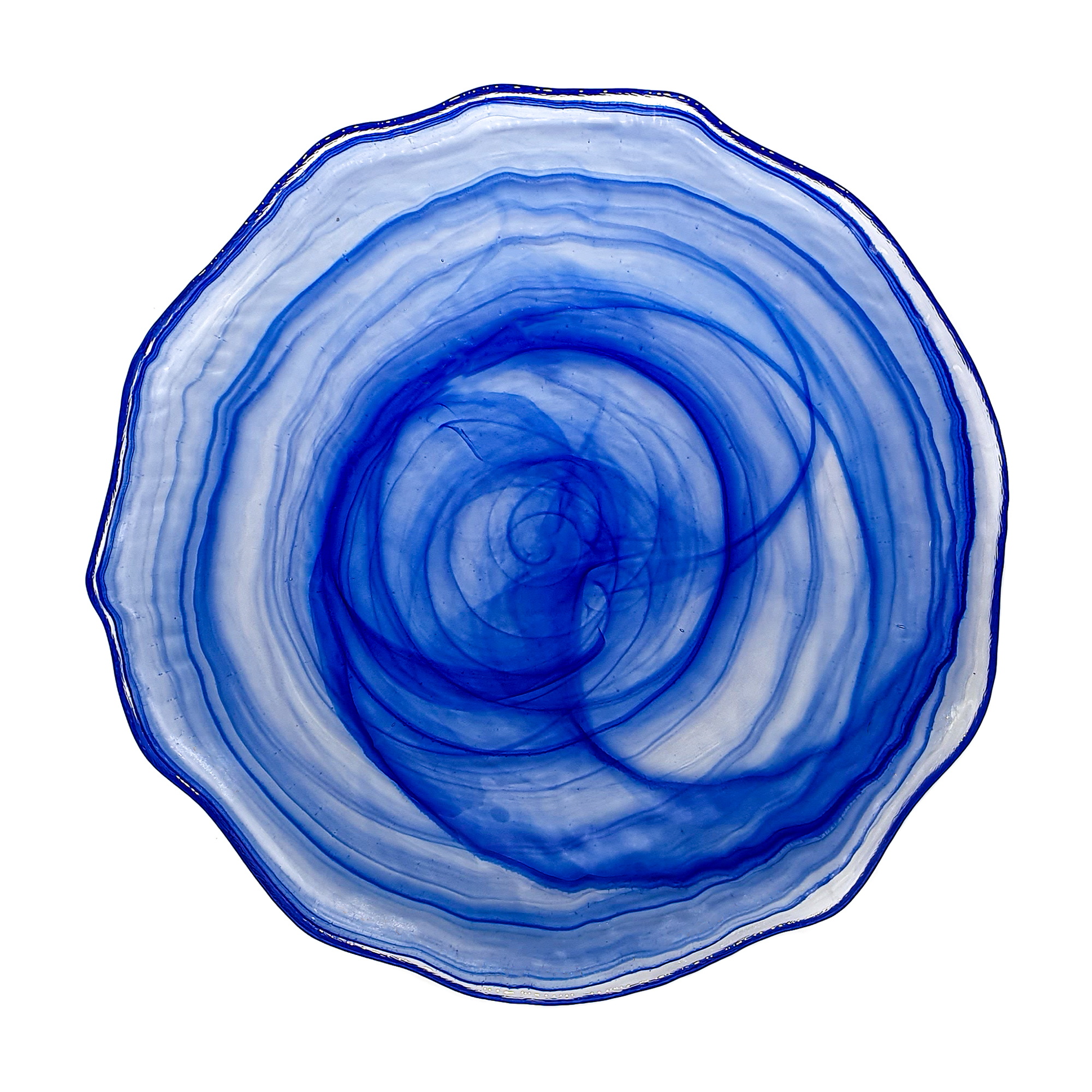 AMORF LLANO PLATO 28CM ALABASTRO AZUL CJ5u