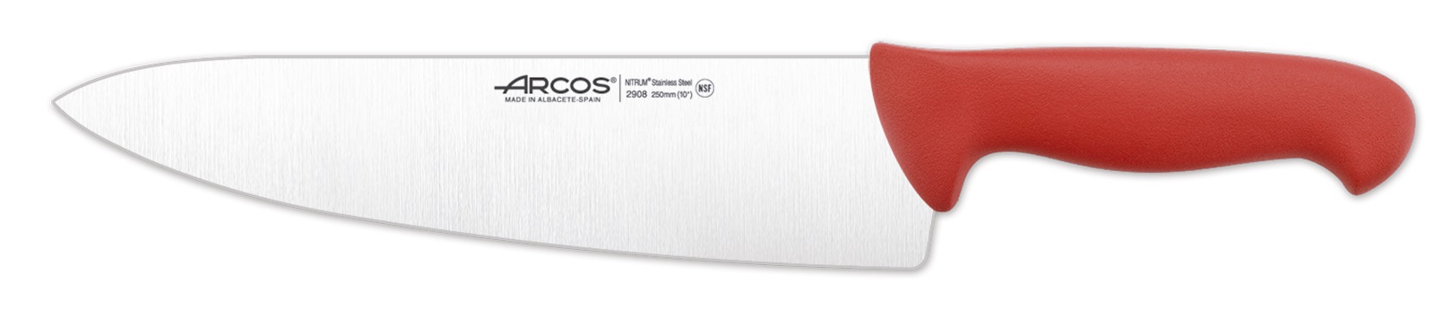 AR290822 S2900 CUCHILLO COCINERO 25CM ROJO