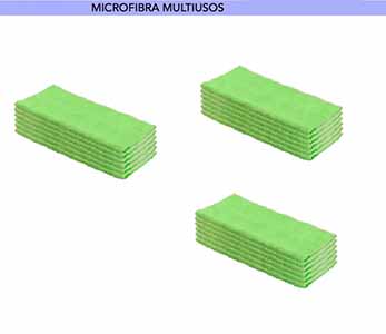 BAYETA MICROFIBRA VERDE 40X38 BL6u