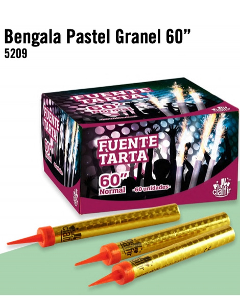 BENGALA PASTEL GRANEL C/60 u.