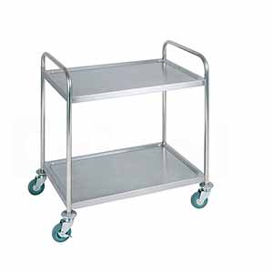 CARRO SERV 2 BAND SOLDADO INOX 895X595X960