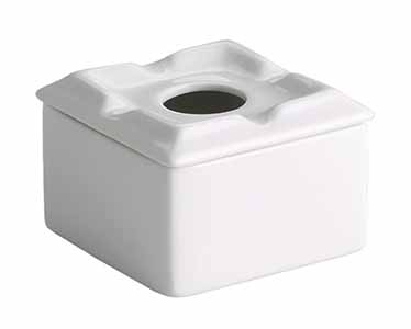 CENICERO AGUA CUAD 9CM  PORCELANA CJ8X5