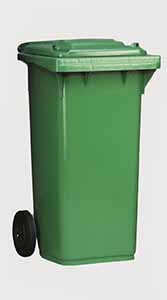 CONTENEDOR 120L C/RUEDAS VERDE
