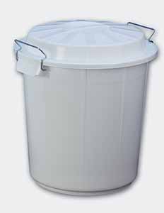 CUBO BASURA 50L BLANCO DENOX