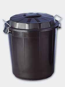 CUBO BASURA 70L NEGRO DENOX