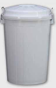 CUBO BASURA 95L BLANCO DENOX