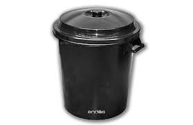 CUBO BASURA C/TAPA 50 L. NEGRO