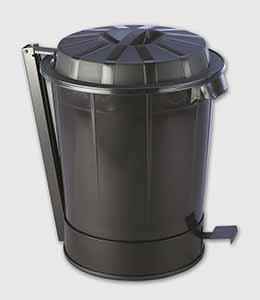 CUBO GOLIAT 50L. NEGRO CON PEDAL