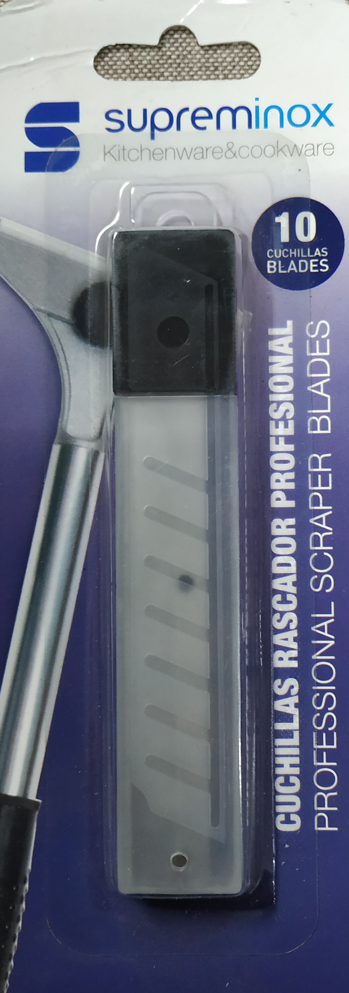 CUCHILLA RASCADOR  LARGO SUPREM P/10 u.