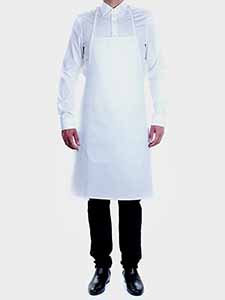 DELANTAL PETO BLANCO 75X90 ALGODON