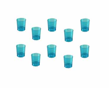 DES VASO CHUPITO PS 3,4CL AZUL CJ1000u
