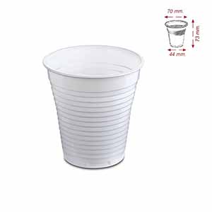 DES VASO PLASTICO 150CC BCO  MAQUINA CJ30x100