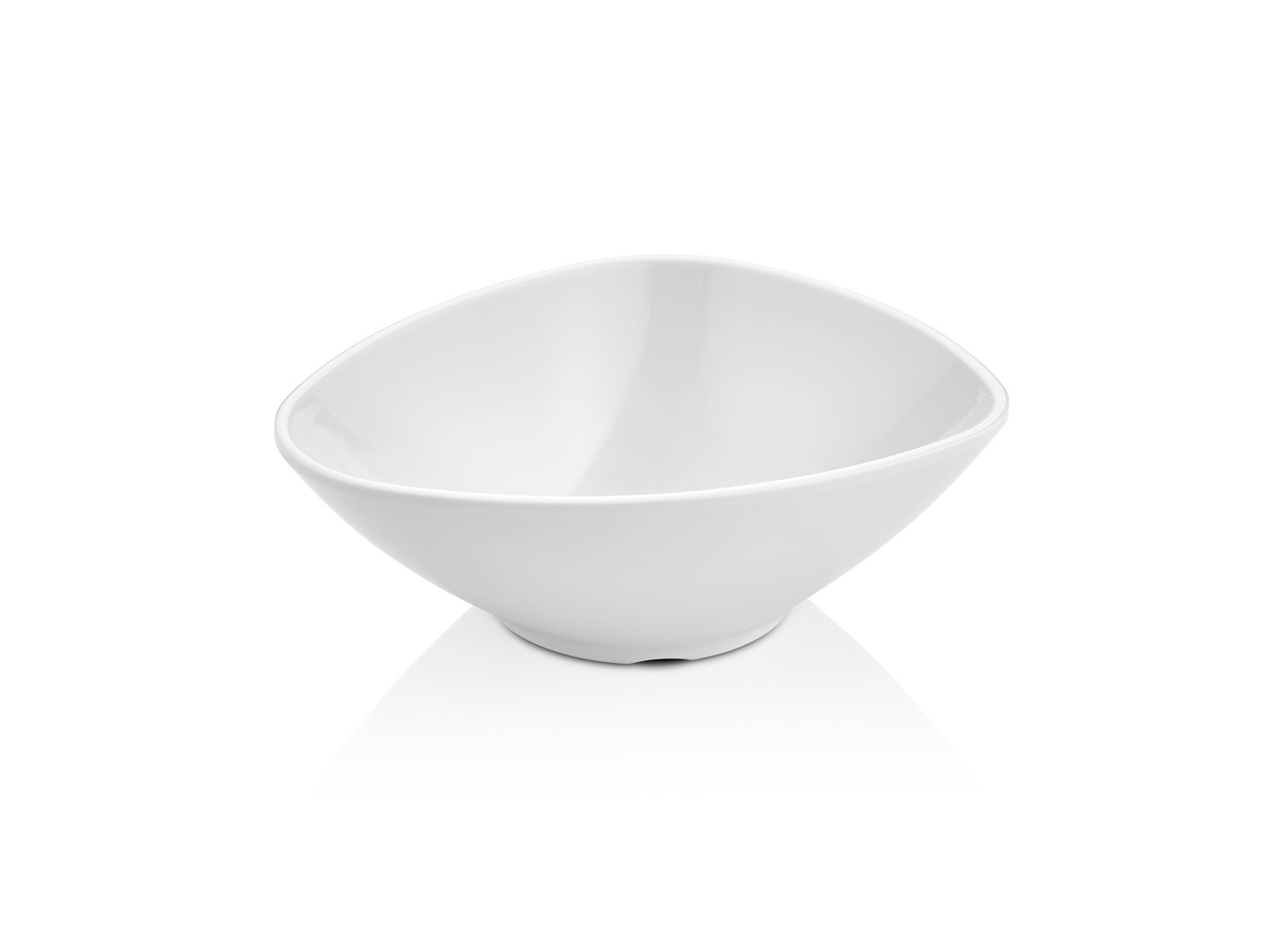 ENSALADERA OVAL 23X18 MELAMINA 6323BCO CJ12u