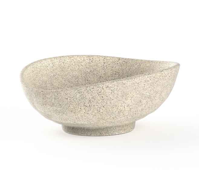 ENSALADERA OVAL 26X22 MELAMINA 36026 G BCO CJ6u