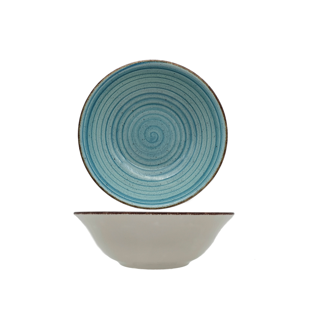 EO AZUL TURQ . ENSALADERA 14CM CJ12u