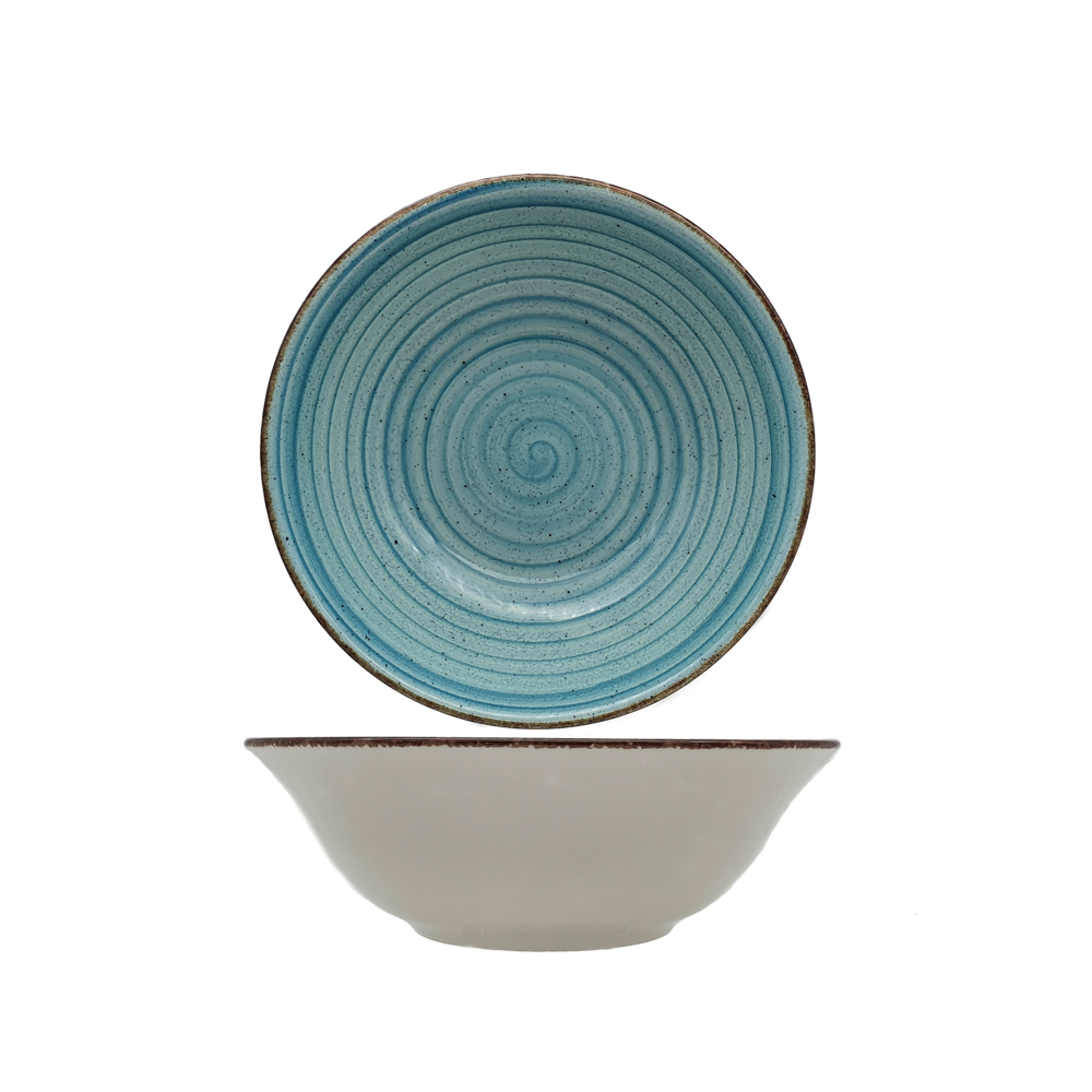 EO AZUL TURQ . ENSALADERA 19CM CJ12u
