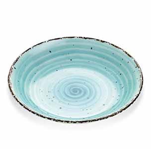 EO AZUL TURQ . HONDO PLATO 20CM CJ12u