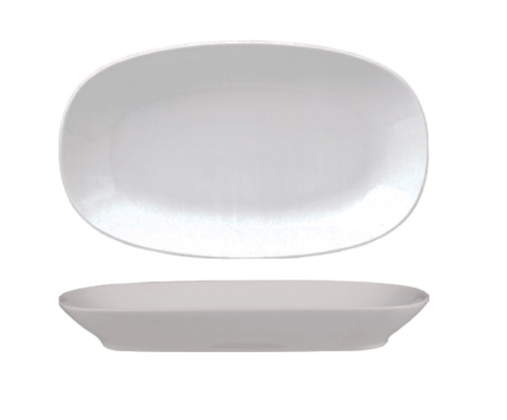 EO BLANCO FUENTE OVAL 34CM CJ6u