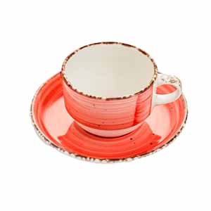 EO ROJO DESAYUNO TAZA 230CC CJ12u