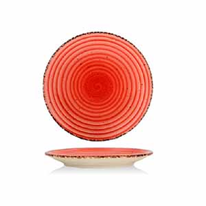 EO ROJO LLANO PLATO 21CM CJ12u