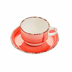 EO ROJO MOKA-CAFE PLATO 12CM CJ12u