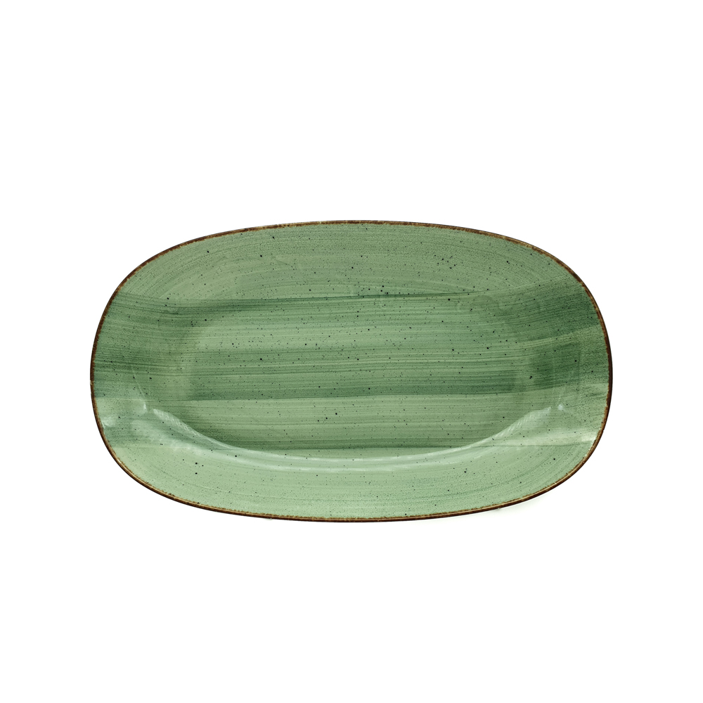 EO VERDE FUENTE RECTANG 34X20CM CJ6u