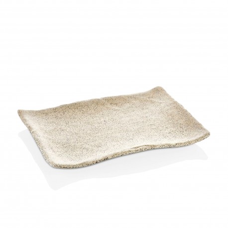 FUENTE RECT 34X23 MELAMINA GRANITO BCO CJ24u