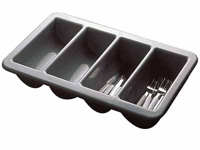 GN 1/1 PORTACUBIERTOS PLASTICO 4COMP