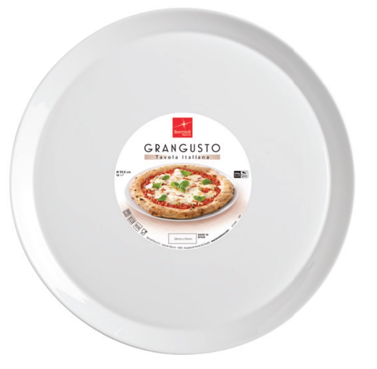 GRANGUSTO PLATO PIZZA 33CM OPALGLASS CJ12u