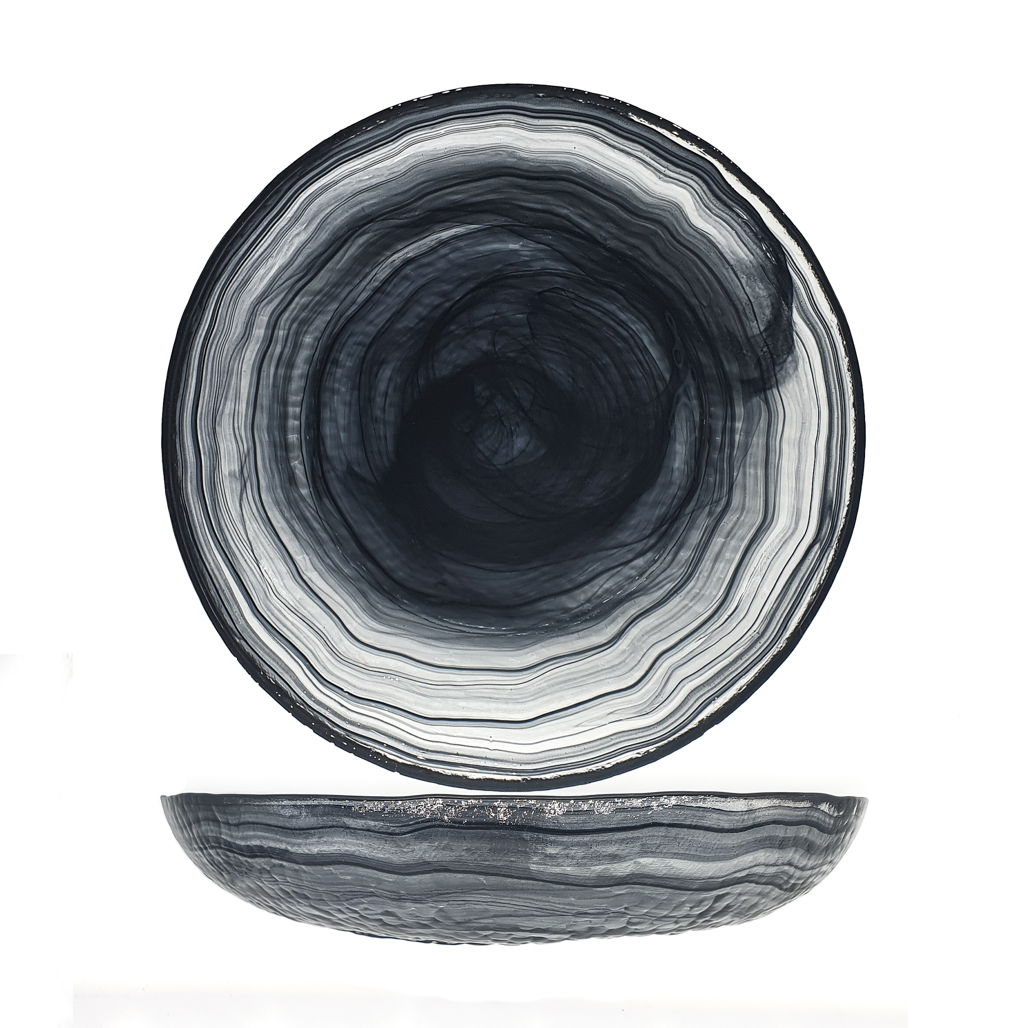 HAMMERED HONDO PLATO 25CM ALABASTRO NGO CJ5u