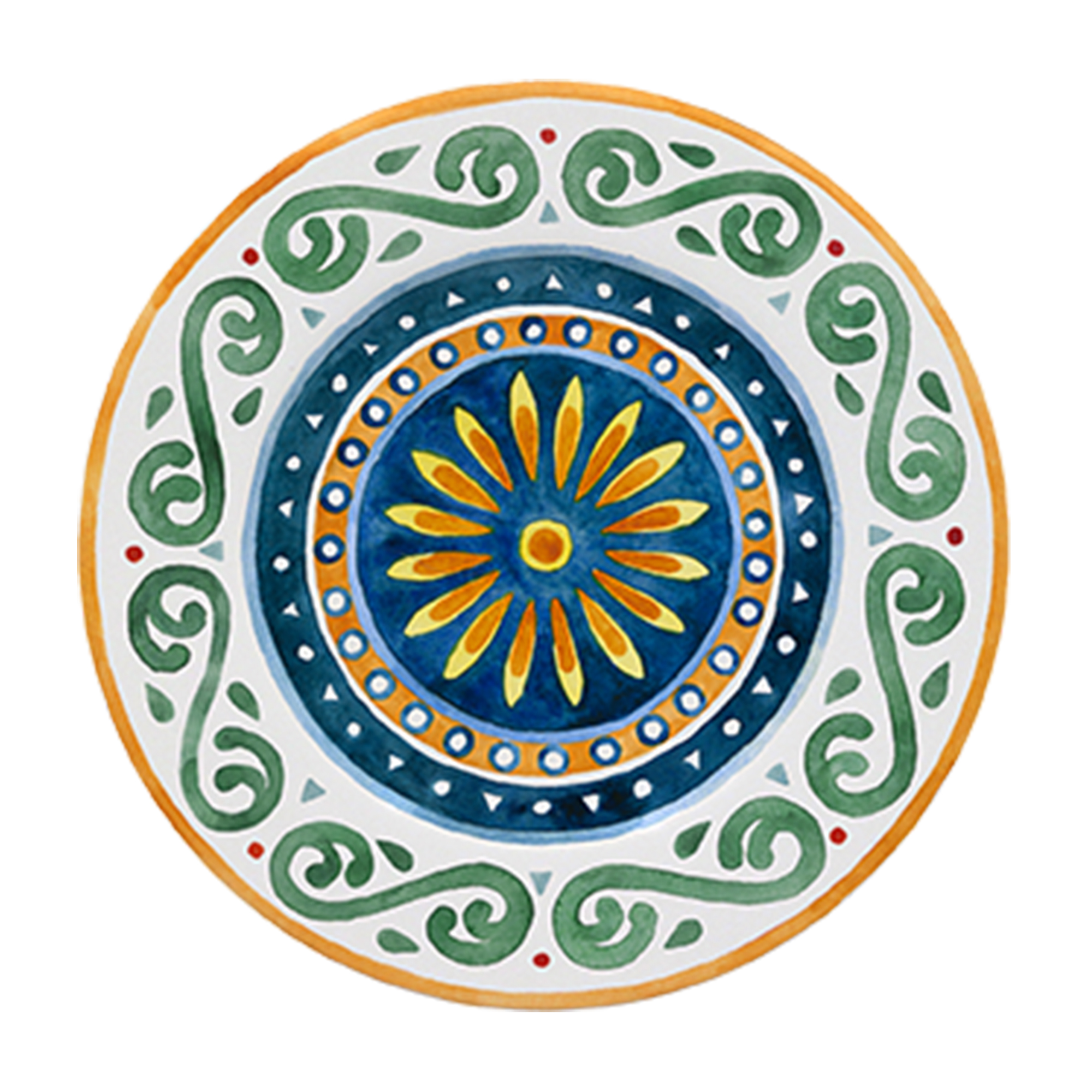 ISCHIA PLATO LLANO 21CM CAPRI CJ12u