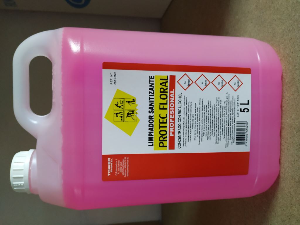 LIMPIADOR BIOALC. PROTEC. FLORAL G/5 L.