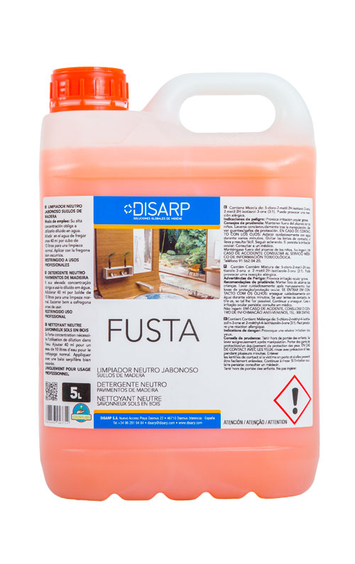 LIMPIADOR SUELOS MAD. Y PARQ. JABONOSO 5 L.