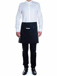 MANDIL C/BOLSILLO NEGRO 75X50 ALGODON