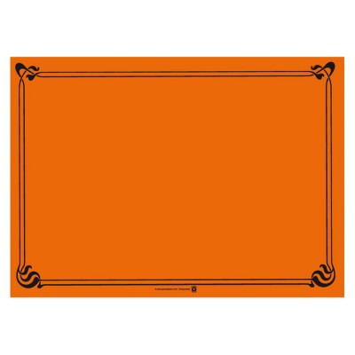 MANTELIN INDIV. 30x40 NARANJA C/CENEFA C/1000