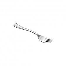 MINI TENEDOR PLAST. PLATA 10 cm  B/600 u.