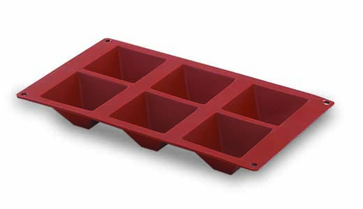 MOLDE PIRAMIDE 6C SILICONA 66822 LACOR
