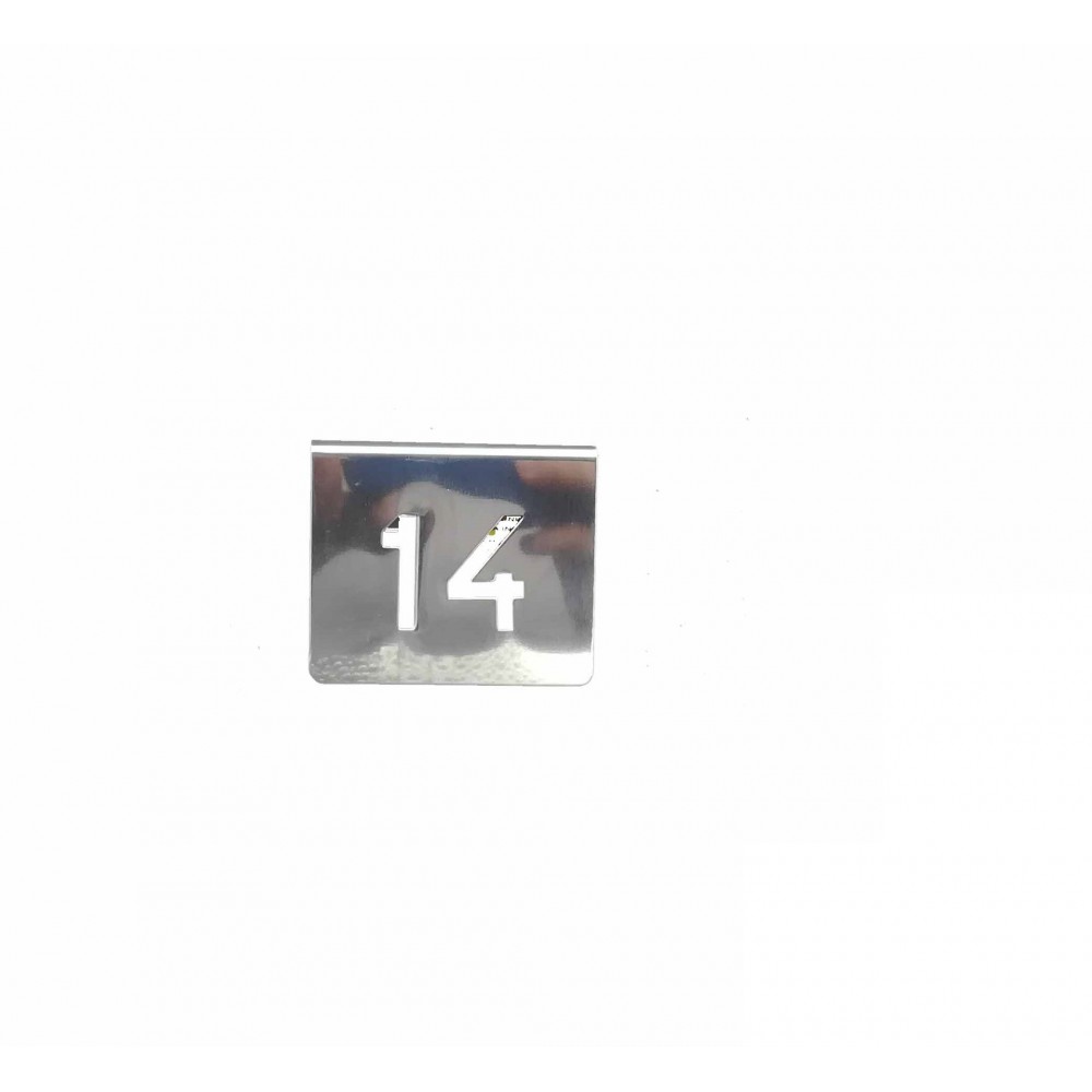 NUMERO MESA INOX Nº 14
