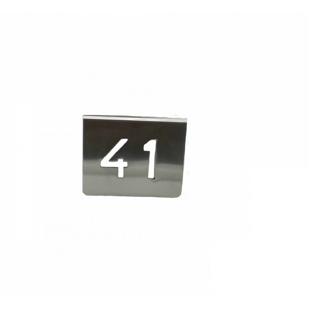 NUMERO MESA INOX Nº 41