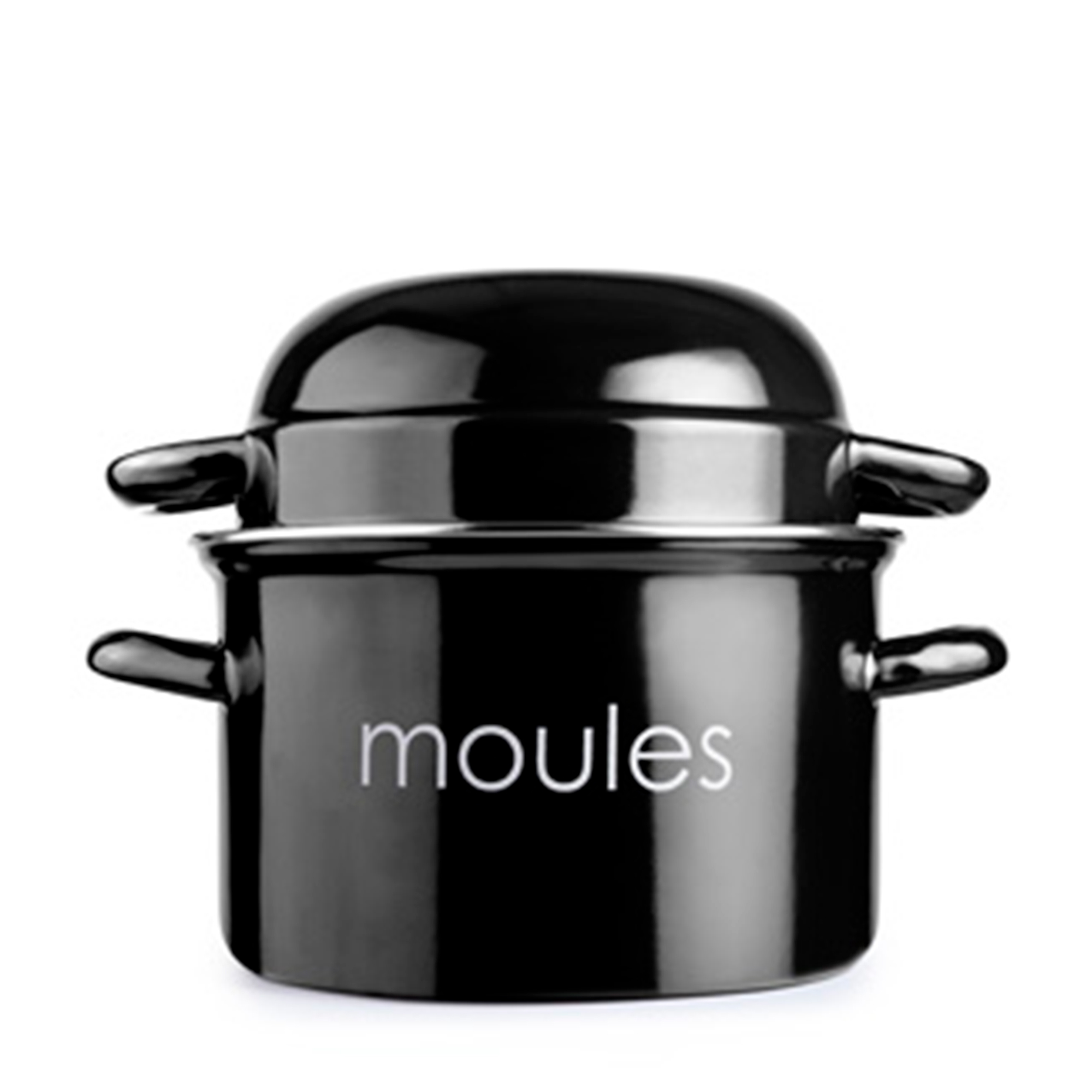 OLLA PARA MEJILLONES 18CM NEGRA