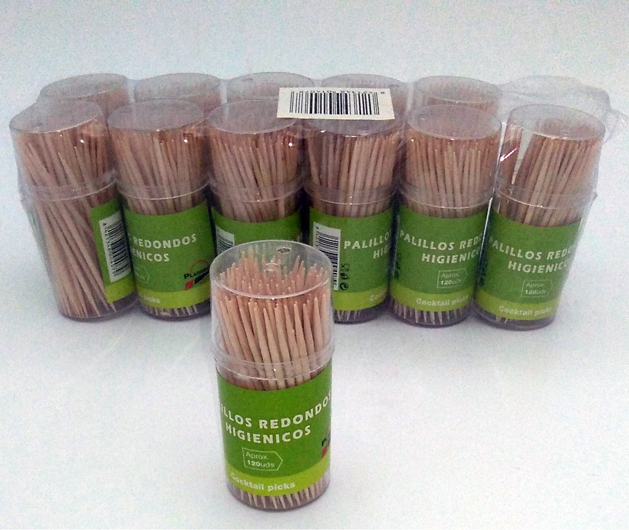 PALILLO REDONDO BOTE 120ud PAQ12u