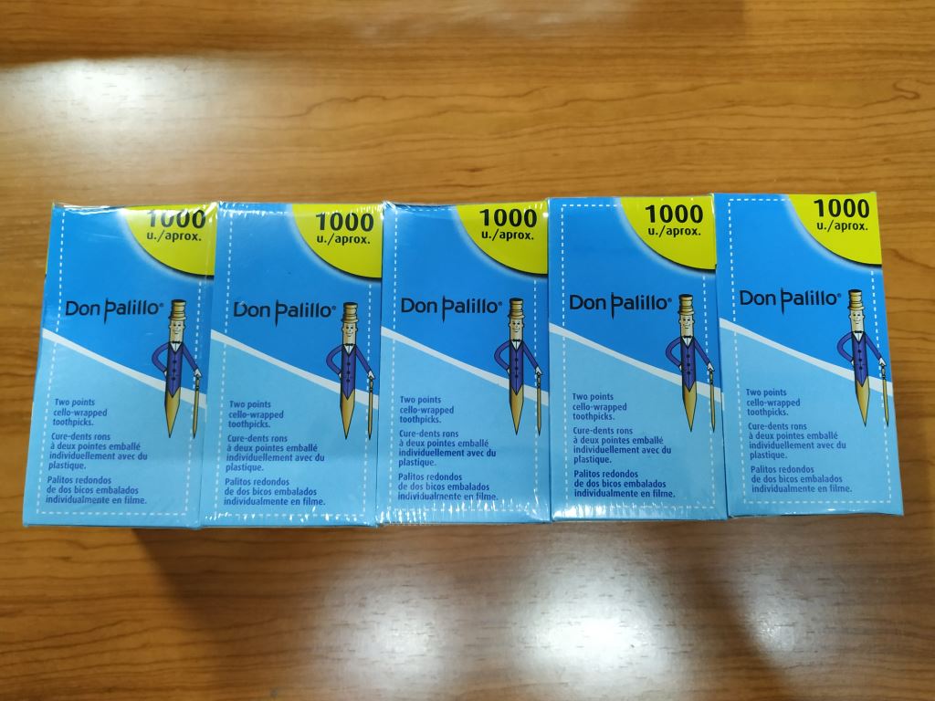 PALILLO REDONDO FUNDA CELOFAN 1000 uds.