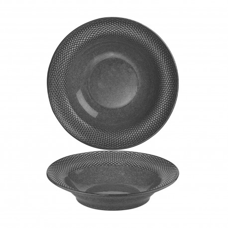 PANIO ANTRACITA HONDO PLATO 26CM CJ6u