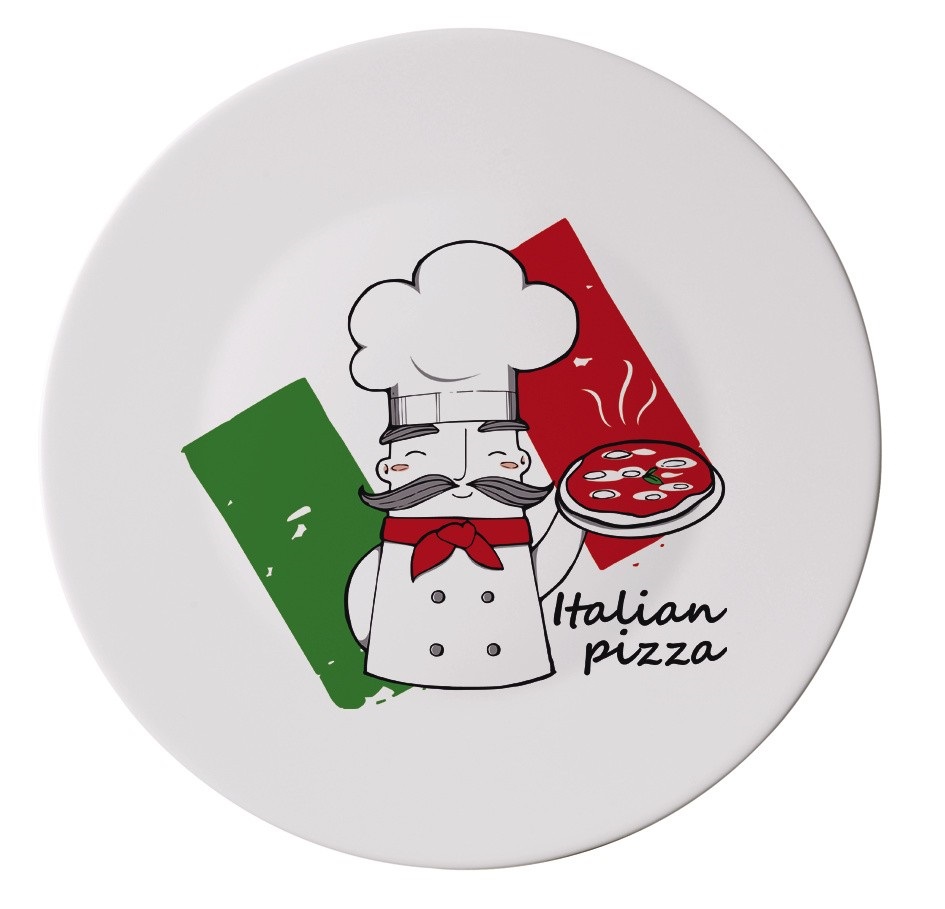 PIZZA CHEF PLATO 33CM DEC 754 OPALGLASS CJ12u