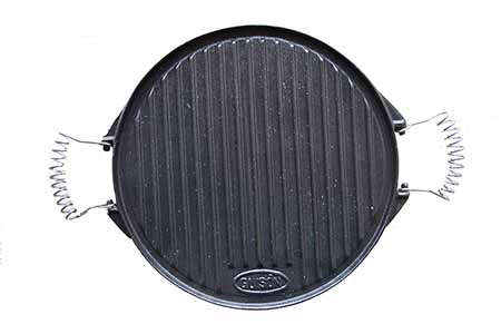 PLANCHA HIERRO FUNDIDO 42CM ESMALT REVERSIBLE