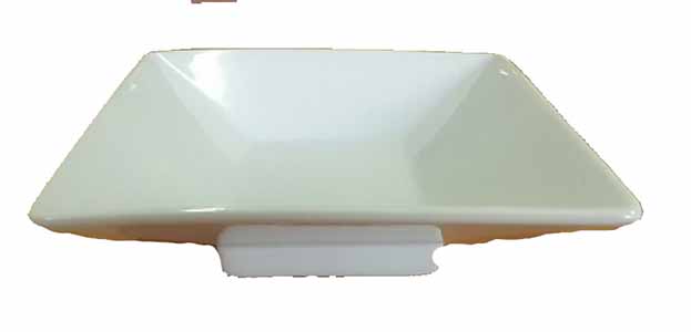 PLATO CUADRADO CON PIE 11,5CM CJ6u
