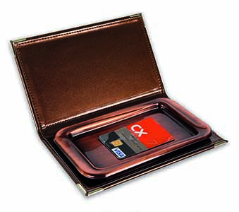 PORTABLOCK NOTA ECO C/PINZA 19X13 GRANATE