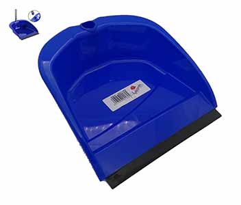 RECOGEDOR AZUL C/PALO METAL 85CM