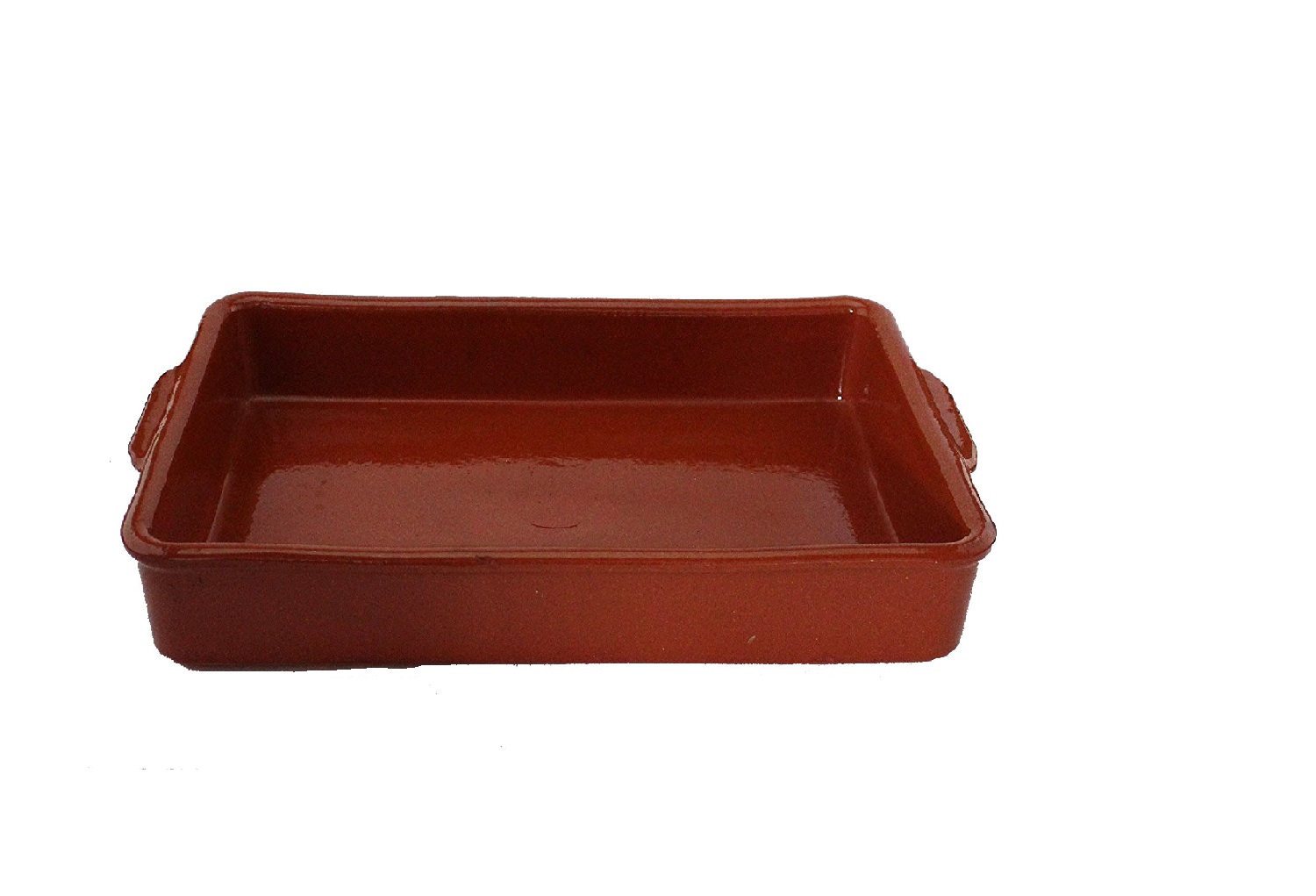 RECTANGULAR 25CM CAZUELA BARRO CJ6u