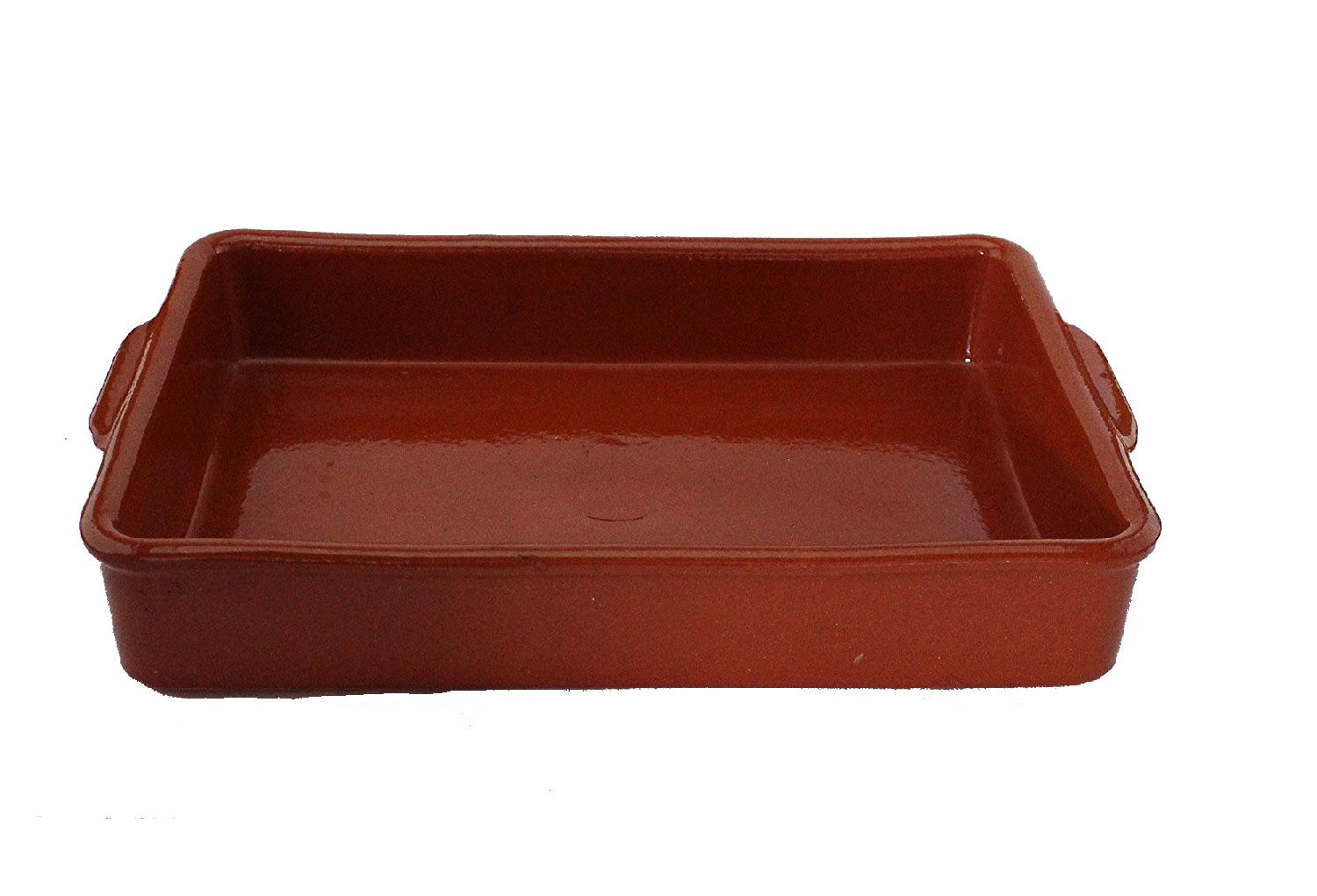RECTANGULAR 33CM CAZUELA BARRO CJ4u